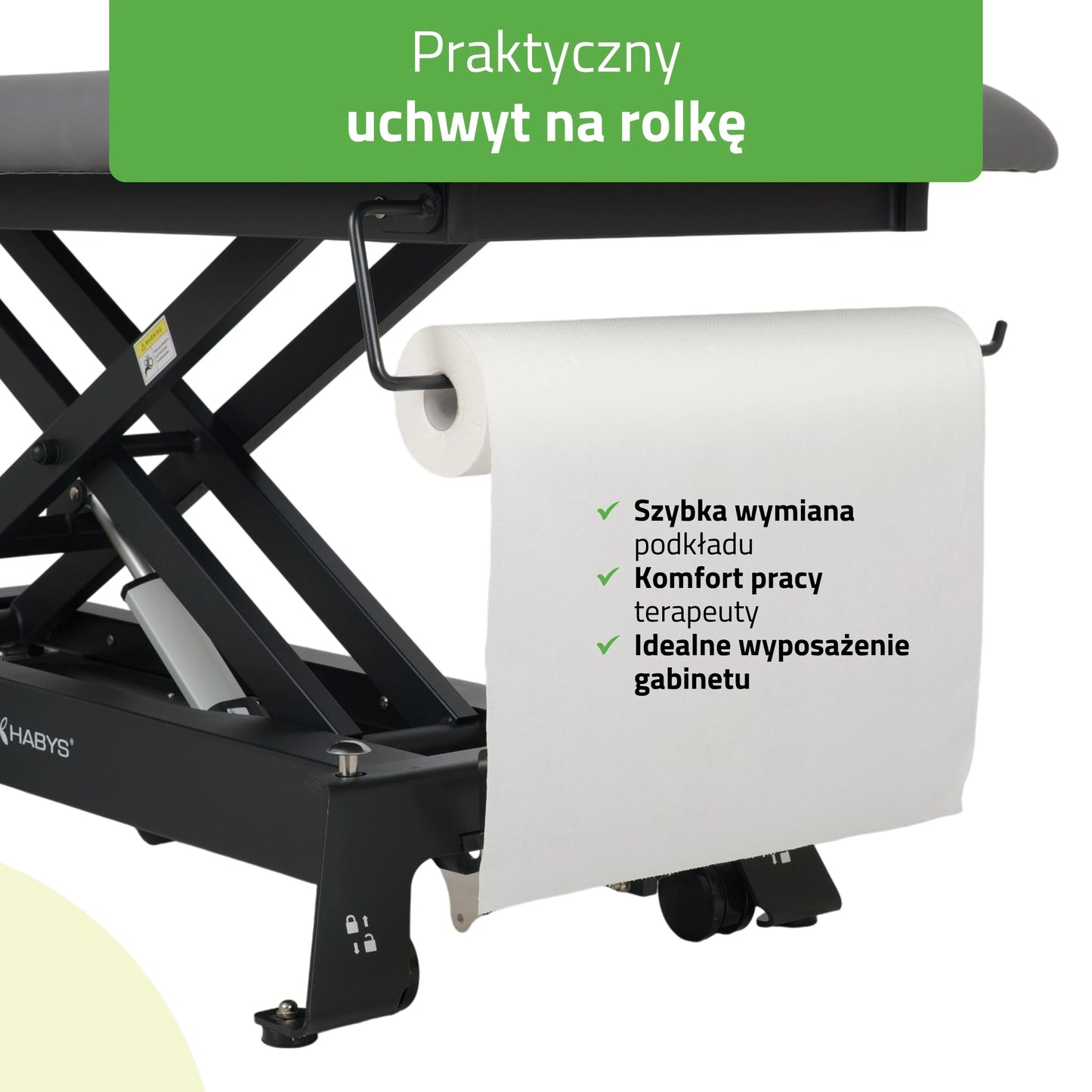Evero Cross X4 ERGO therapy table, electric height adjustment with hand remote control, ERGO cushion, Touch Core k322 gray