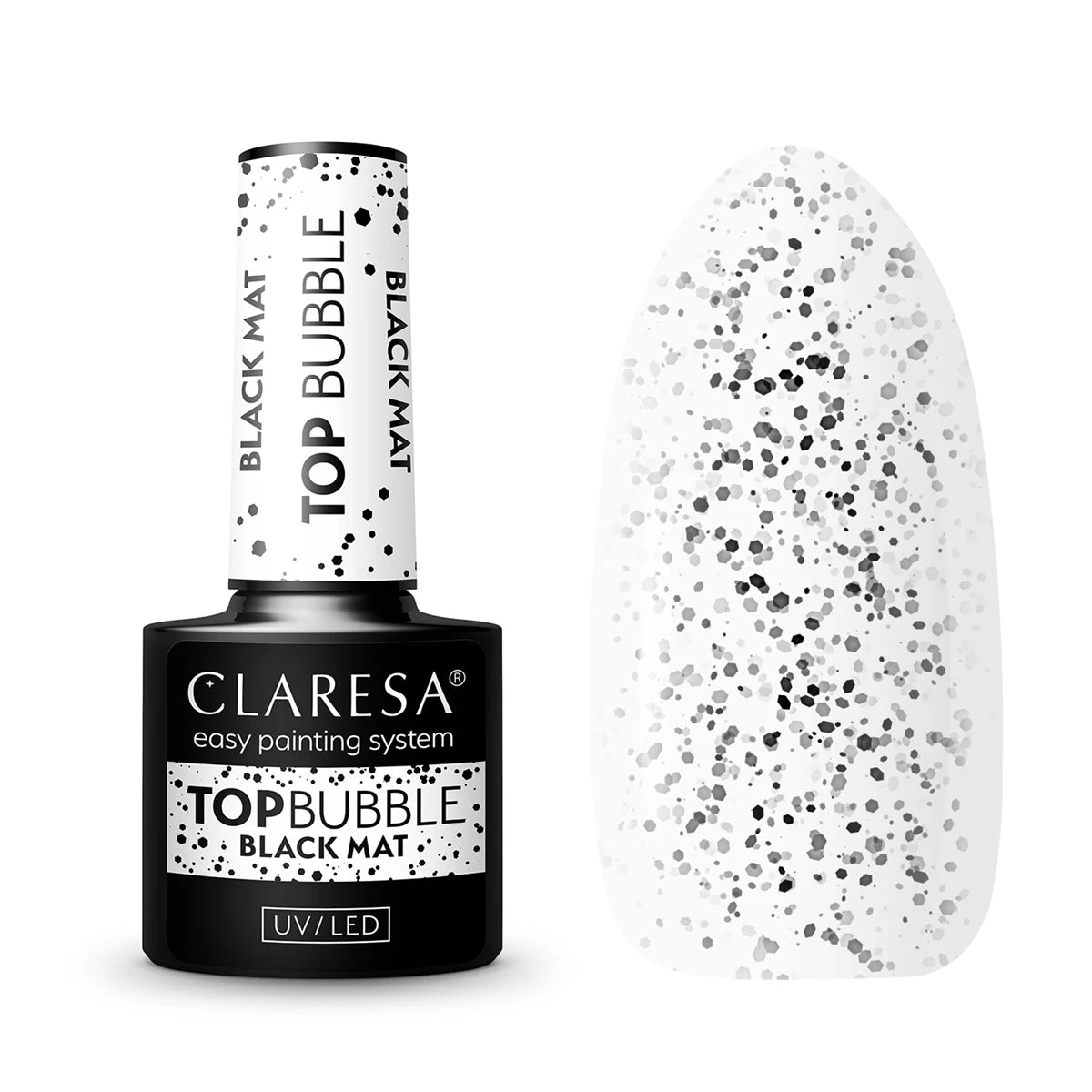 Top Bubble Black Matt No Wipe -5g