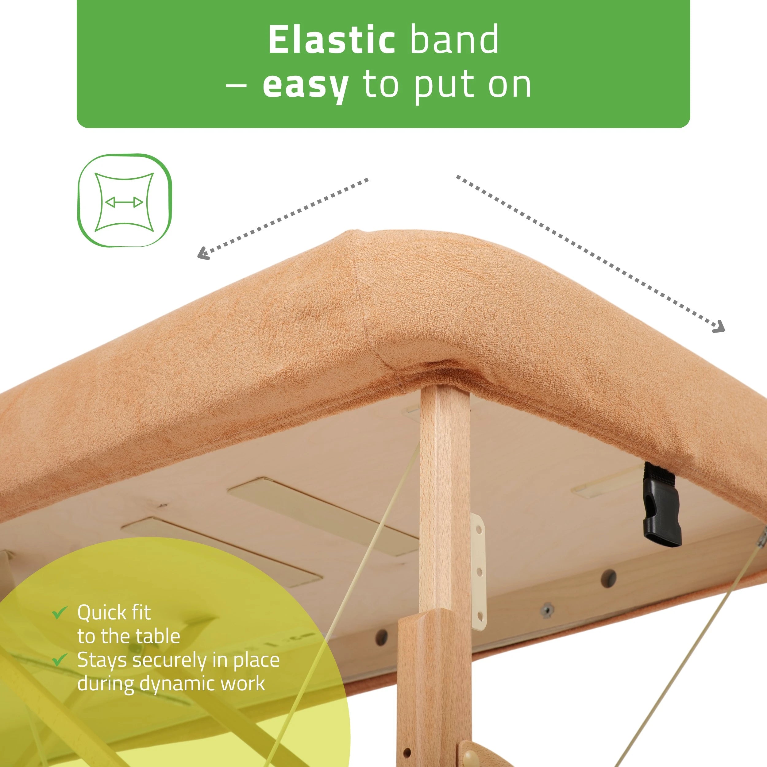 Terry Table Sheet for portable tables 70-75/ 180-185 beige