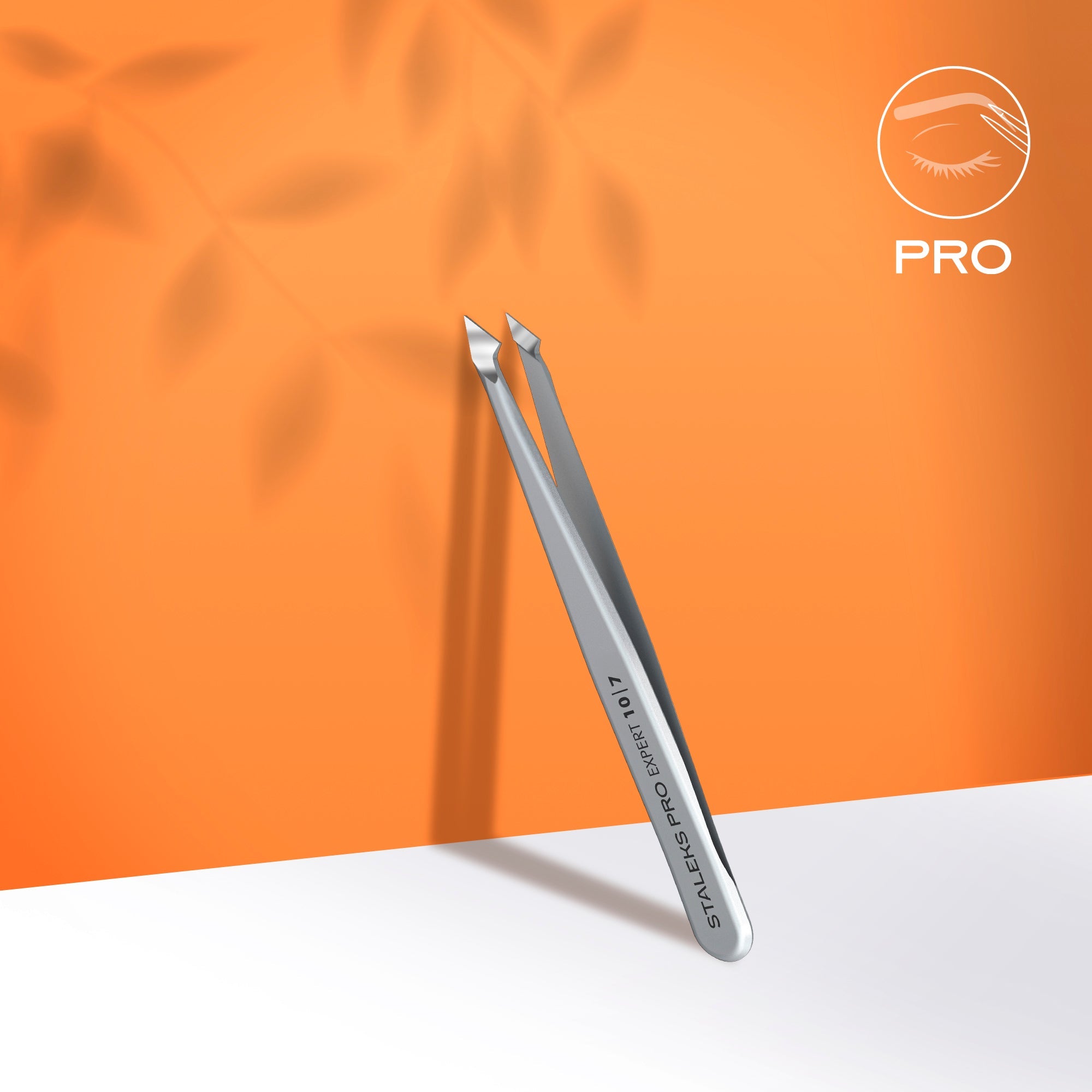 Staleks Pincete uzacīm EXPERT 10 TYPE 7, slīpa smaila