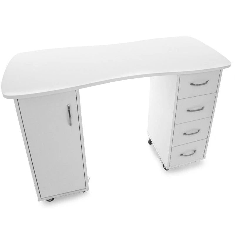 Cosmetische tafel 2027, wit, twee kasten