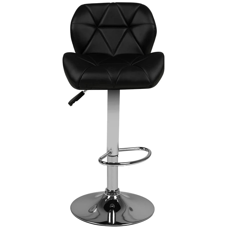 Bar stool m01 quilted adjustable black