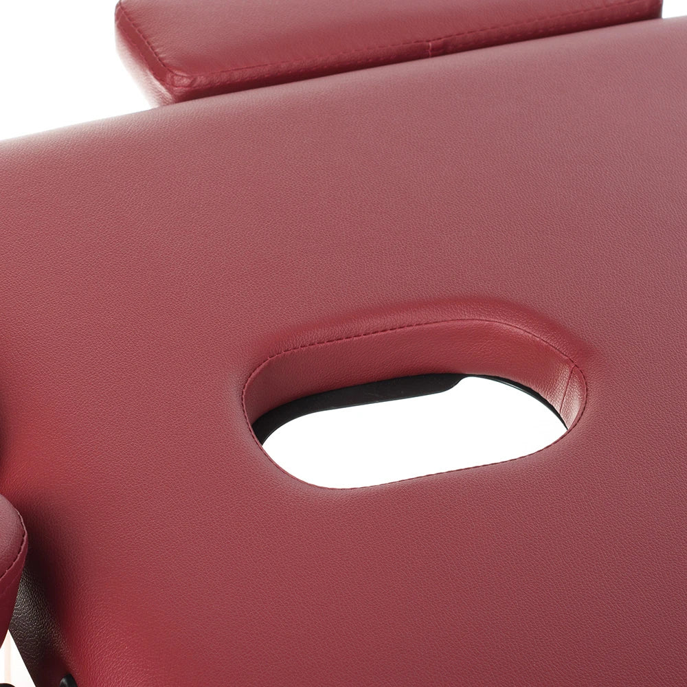 Sulankstomas masažo stalas COMFORT 10, bordo