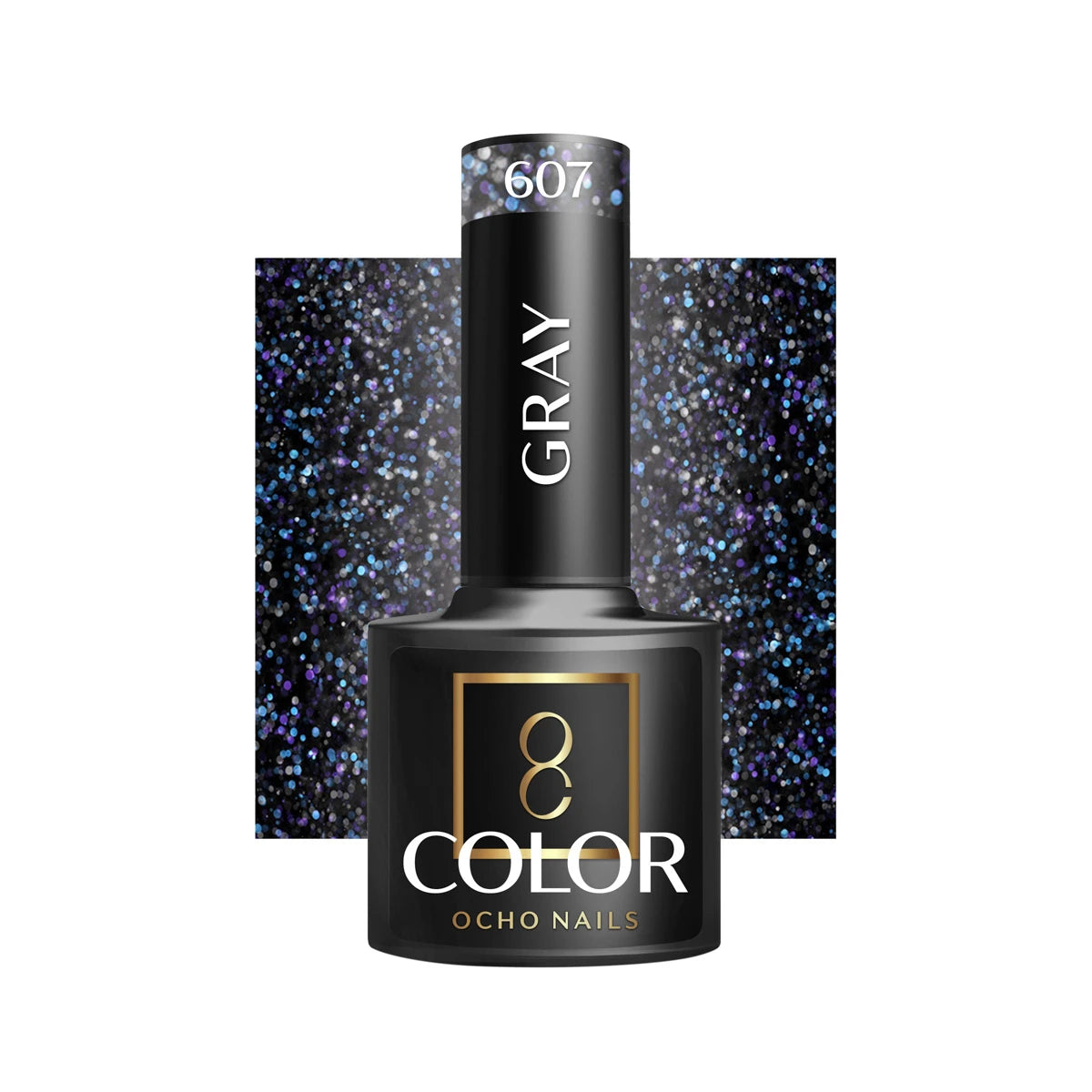 OCHO NAILS Gēla nagu laka Gray 607, 5 g