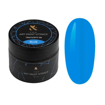 F.O.X Gel Paint Vitrage, 10 ml, sininen