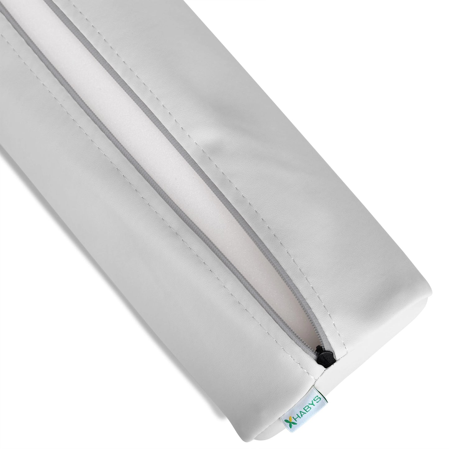 Rundes Kissen 15x60 cm K729, Hellgrau