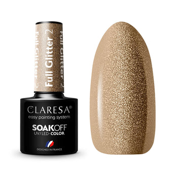 Claresa Geellakk FULL GLITTER 2, 5 ml