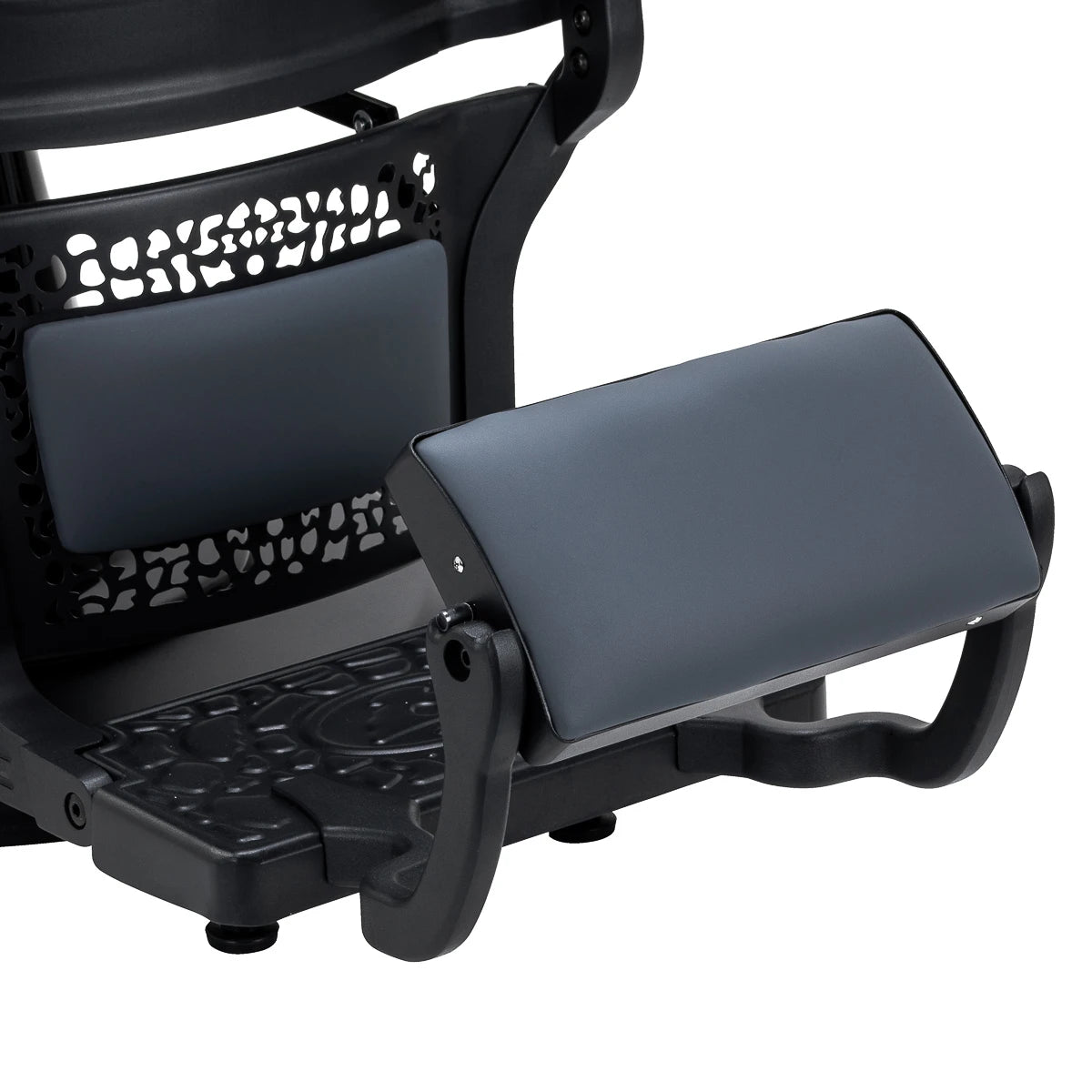 Barbershop chair Gabbiano Niccolo, graphite colour, without decorative buttons