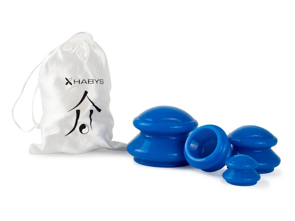 Siliconen cups, set van 4 stuks, marineblauw