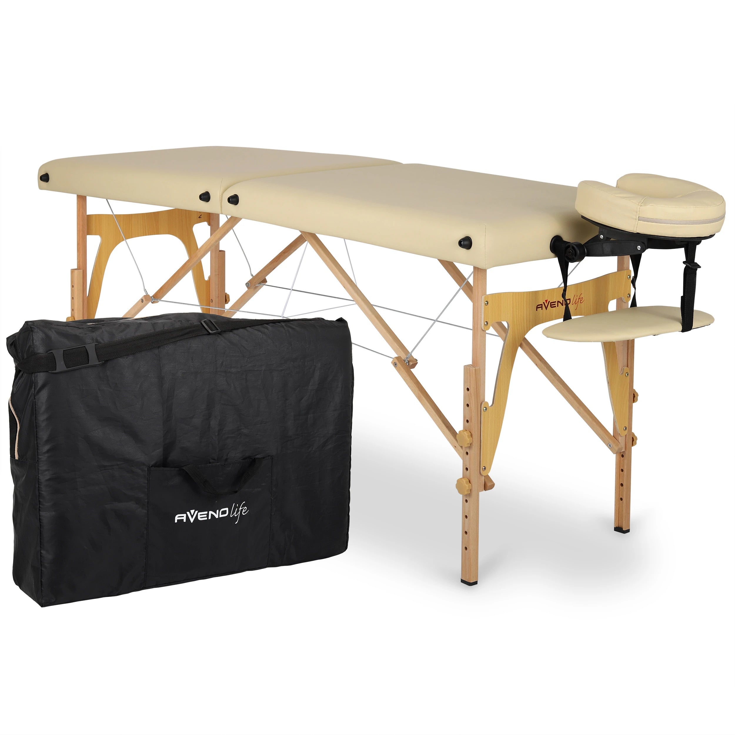 Pārnēsājams masāžas galds Sonia Comfy Base K533, bēšs