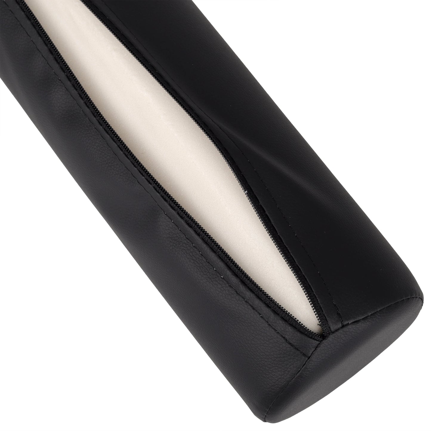 Rundes Nackenrolle 12x60 Comfy Base PU K515, Schwarz