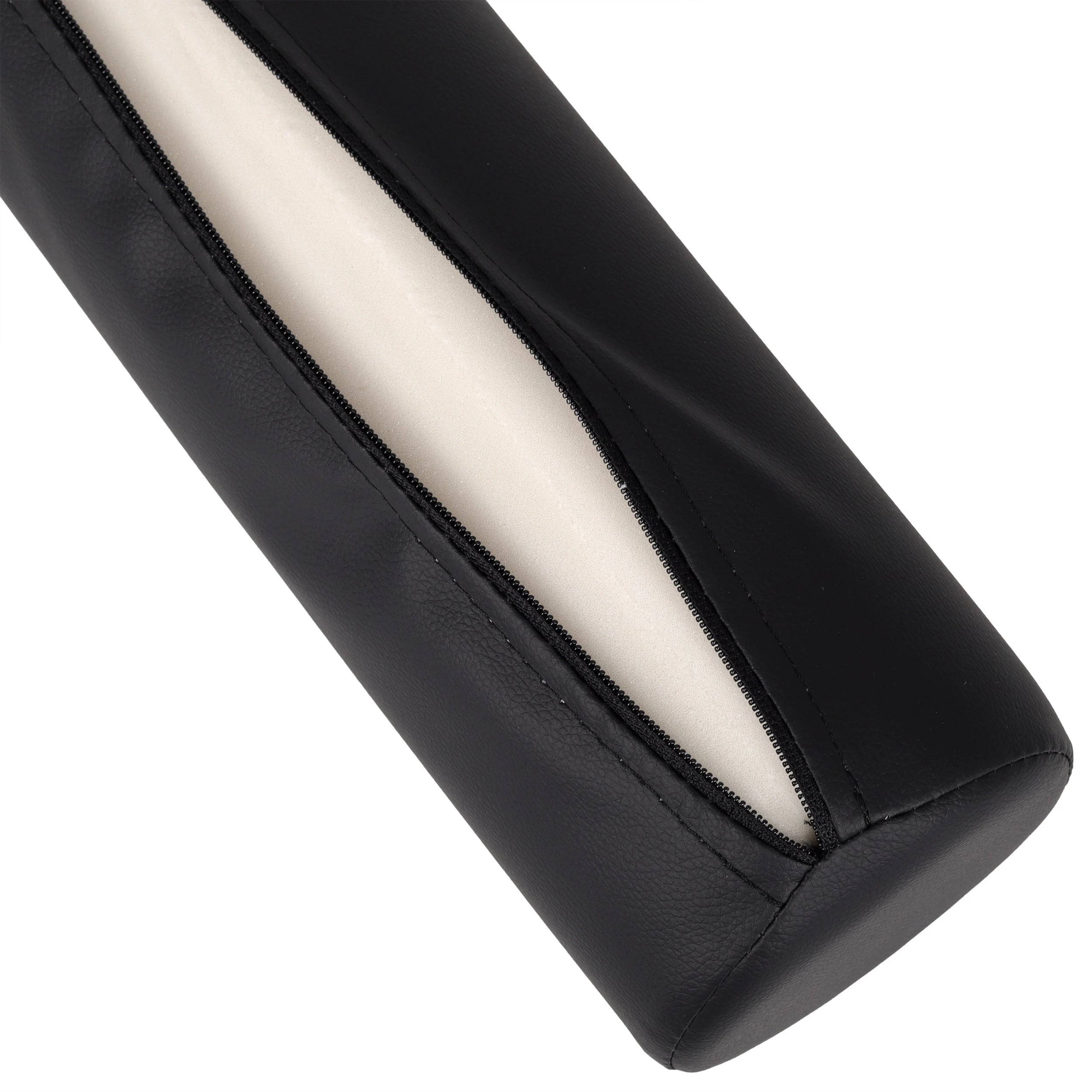 Rundes Nackenrolle 12x60 Comfy Base PU K515, Schwarz