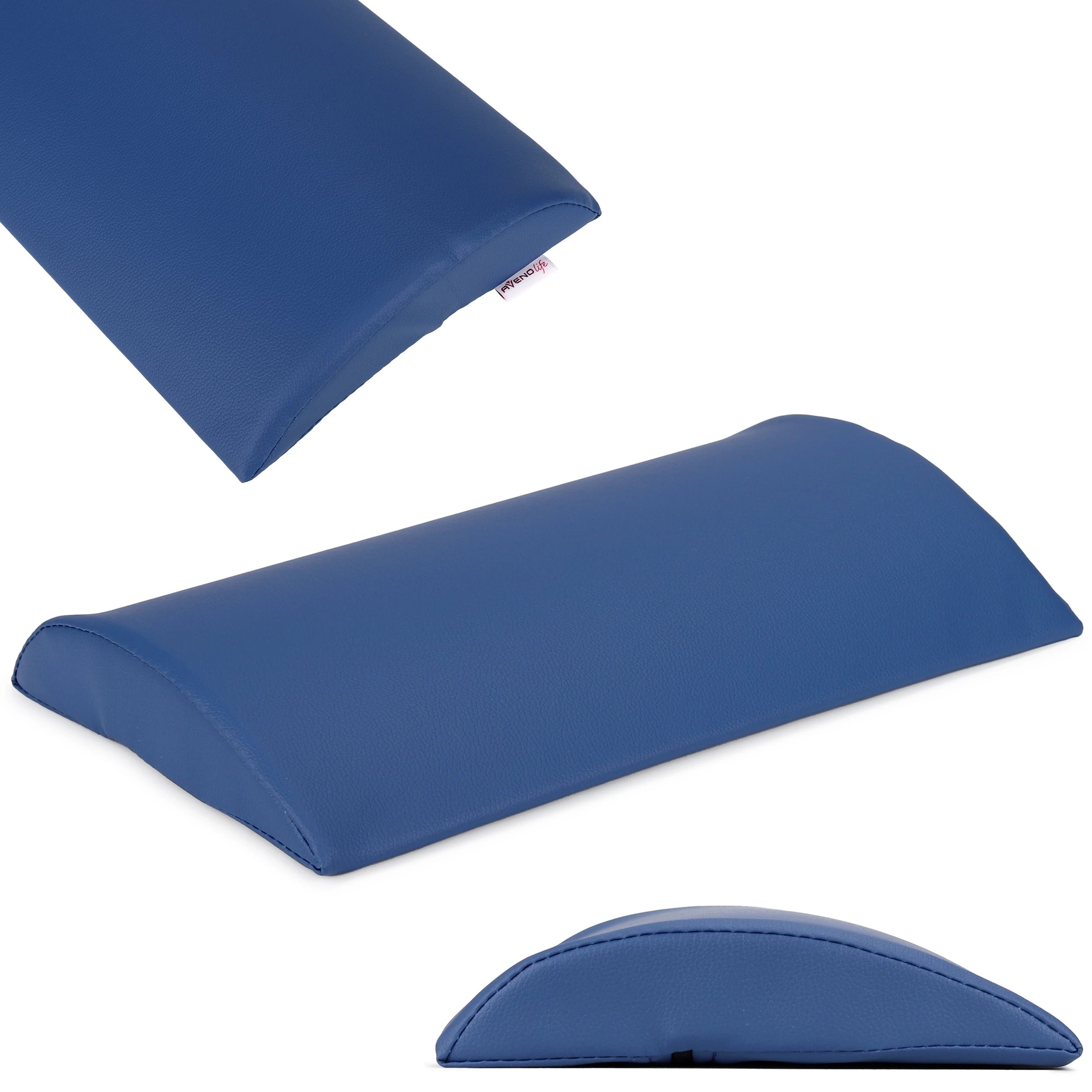Semi-ronde lendenkussen 40x25x5 K512 Blauw