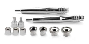 Microdermabrasion heads and a set