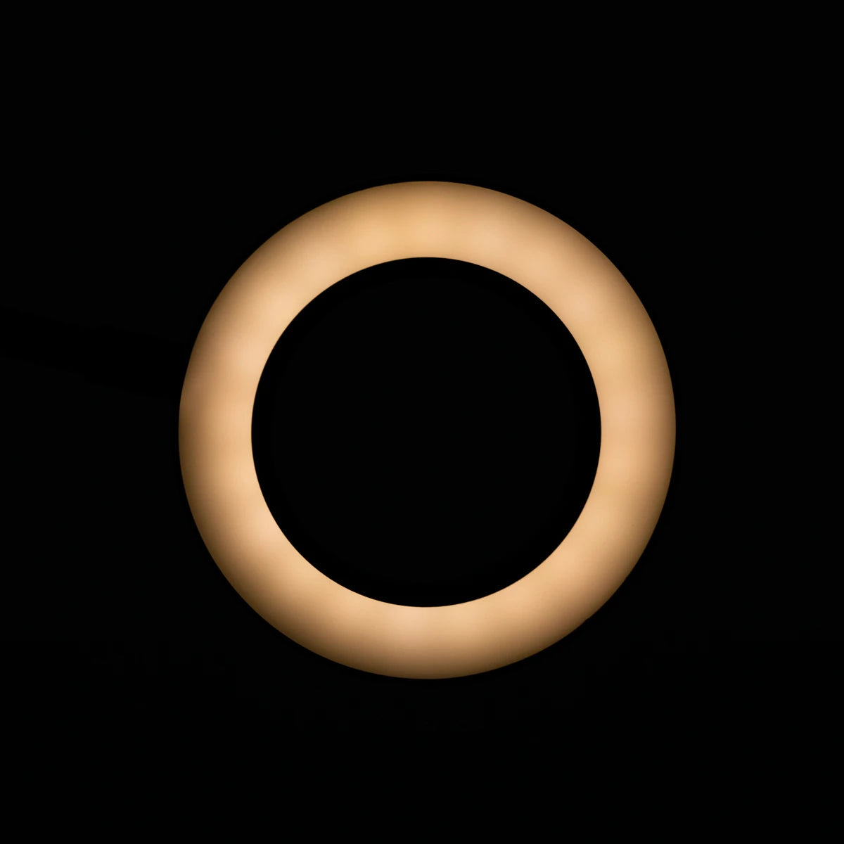 SNAKE RING LED LAMP LAMP ON A DESK BLACK
