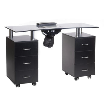 Manikīra galds + putekļu sūcējs BD-3425-1+P, melns