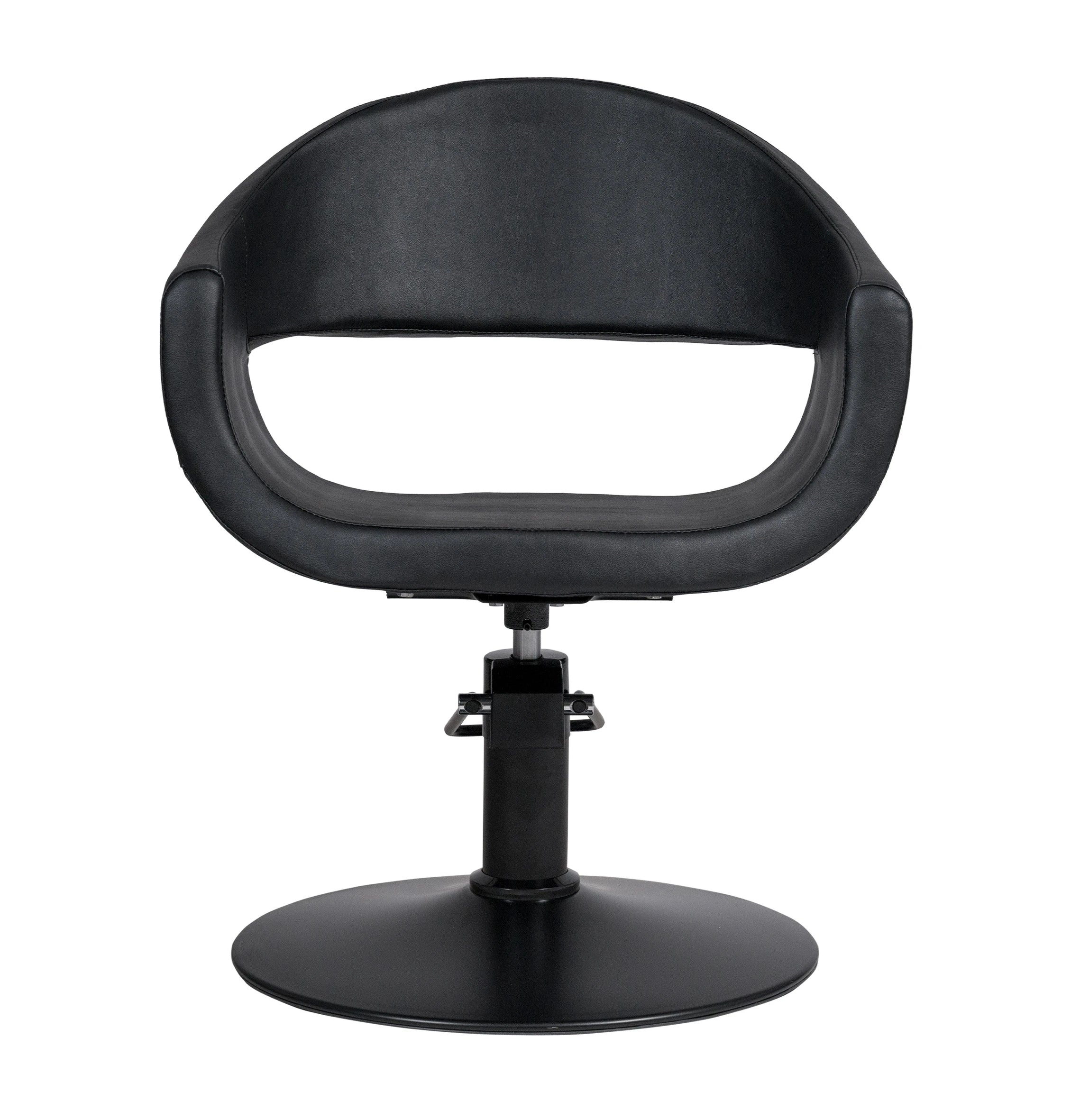 BELLA Round Base Black Barber Chair