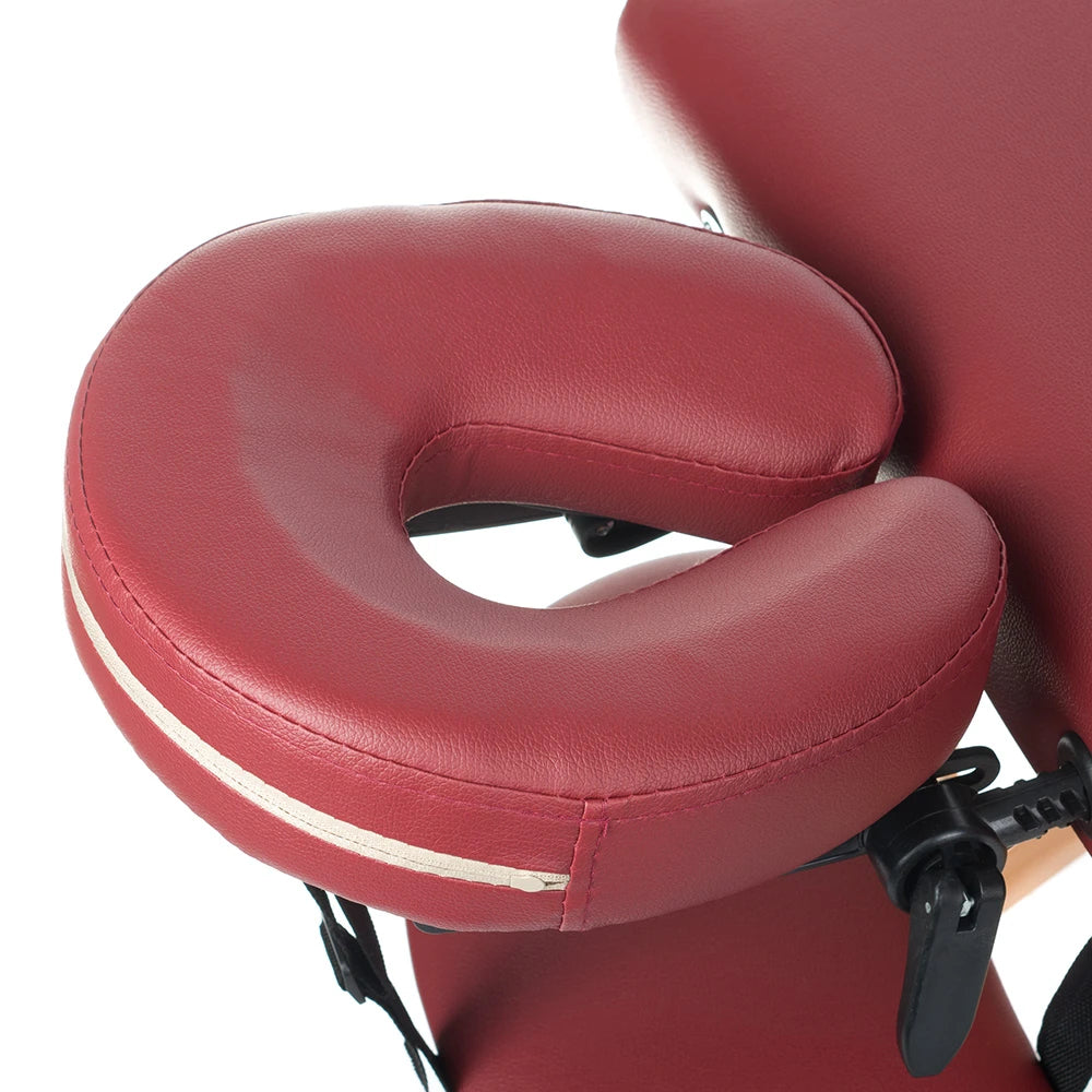 Sulankstomas masažo stalas COMFORT 10, bordo