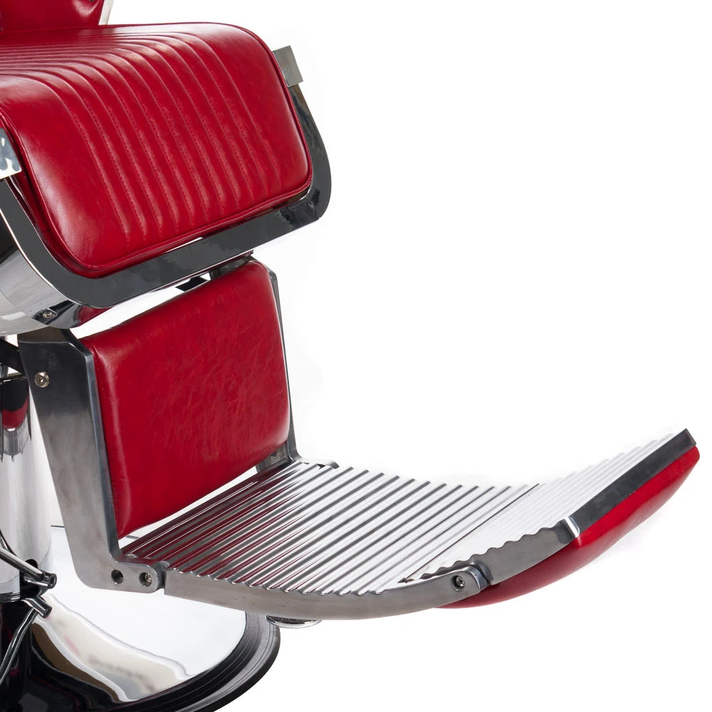 Holičské barber křeslo LUMBER BH-31823, červená