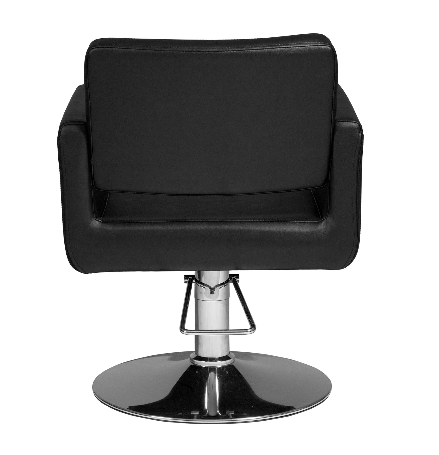 CHIC R Black Round Base Barber Chair
