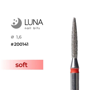 Luna Bits jyrsin Flame, 1,6-10, Red (Fine Grit)