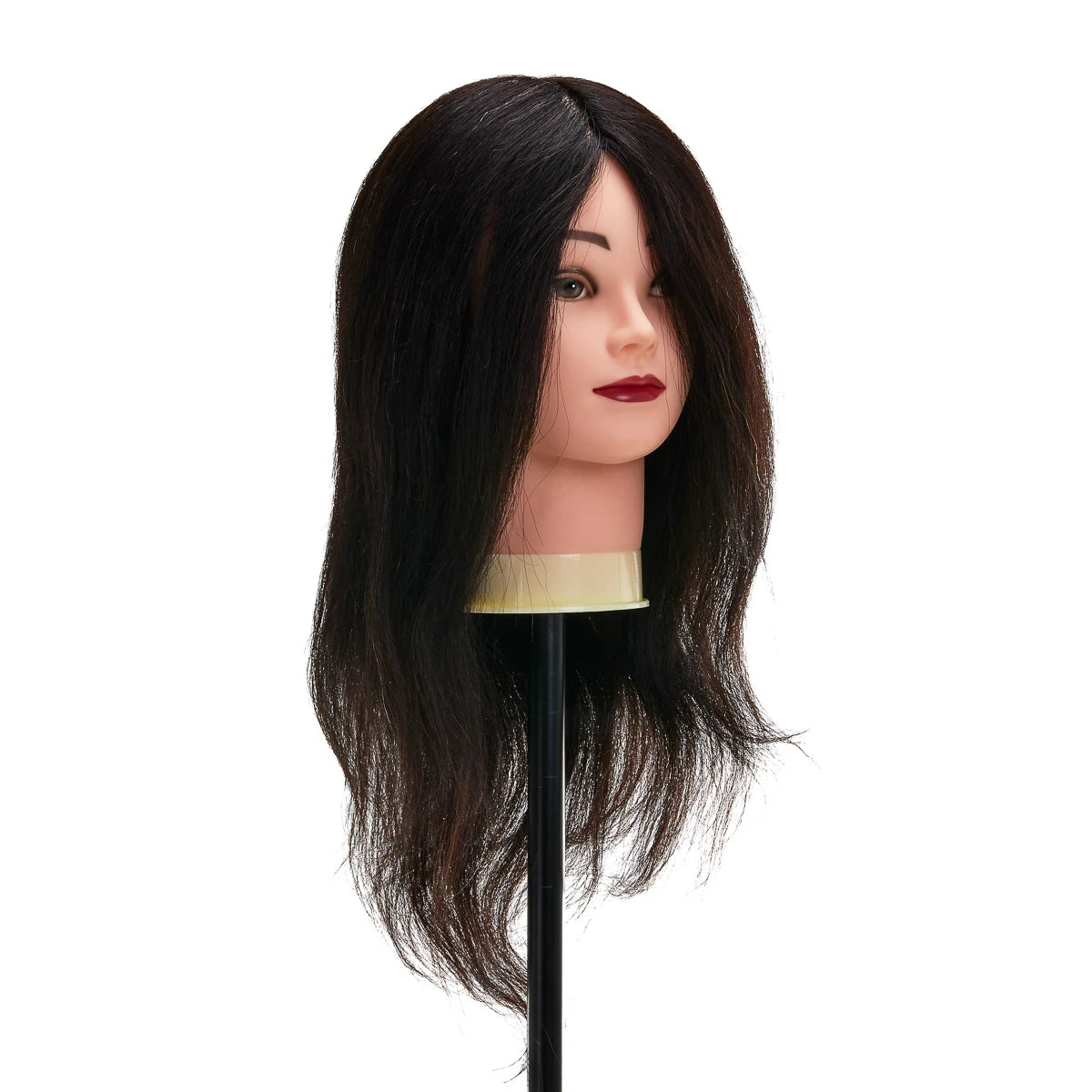 Head for hairdressers training Gabbiano WZ1 natural cheveux, color 1H, length 16"