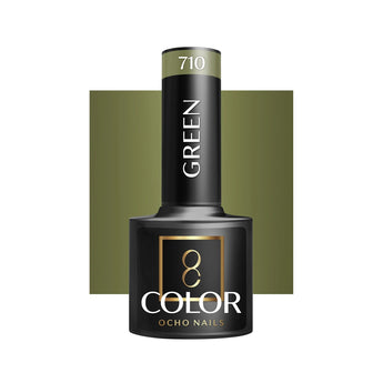 OCHO NAILS hibridinis nagų lakas Green 710, 5 g