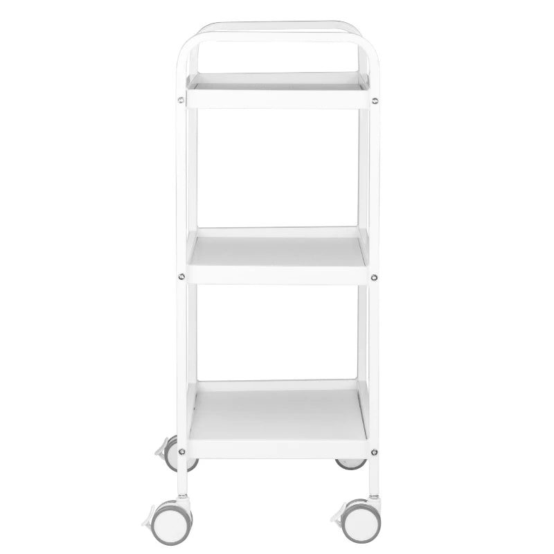 Kosmetikbord - rulle-vogn Hs09, hvid