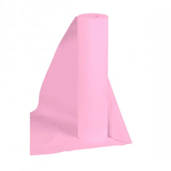NON-woven bedsheet in roll with perforation 2m (70x150 cm), light pink