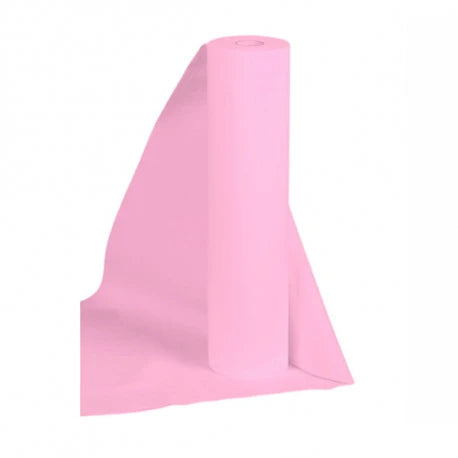 NON-woven bedsheet in roll with perforation 2m (70x150 cm), light pink