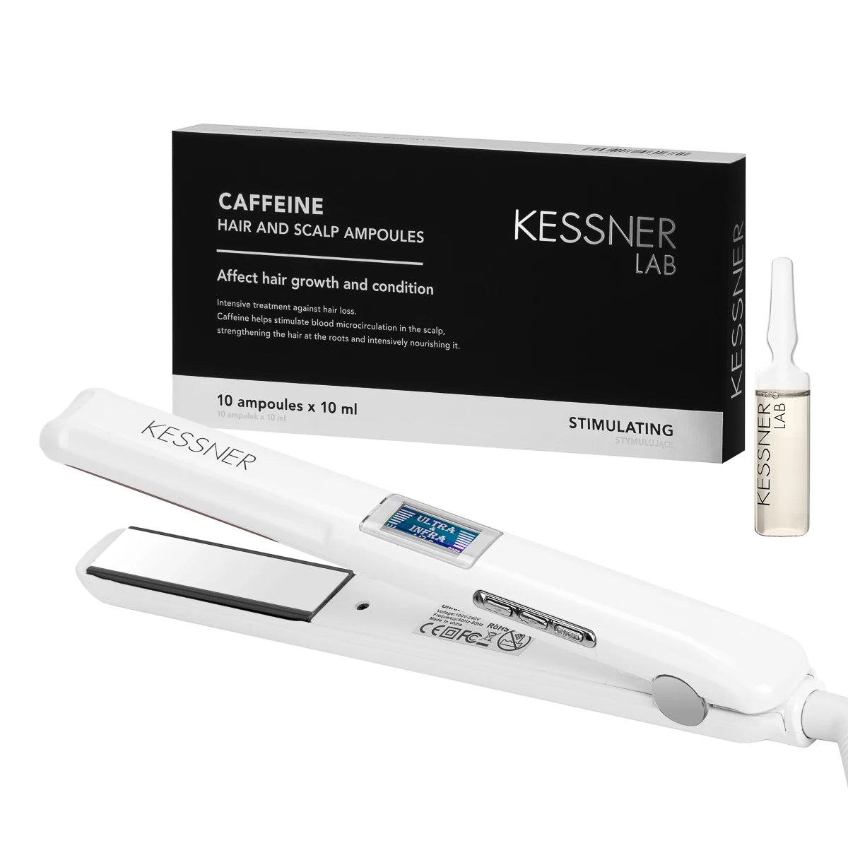 Kessner Lab Cafeïne haarverzorging en ampullen set