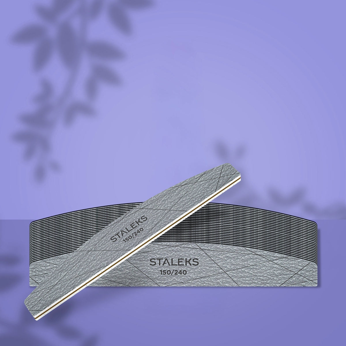 STALEKS SMART 40 Mineral crescent nail file, 150/240 grit (25 pcs)