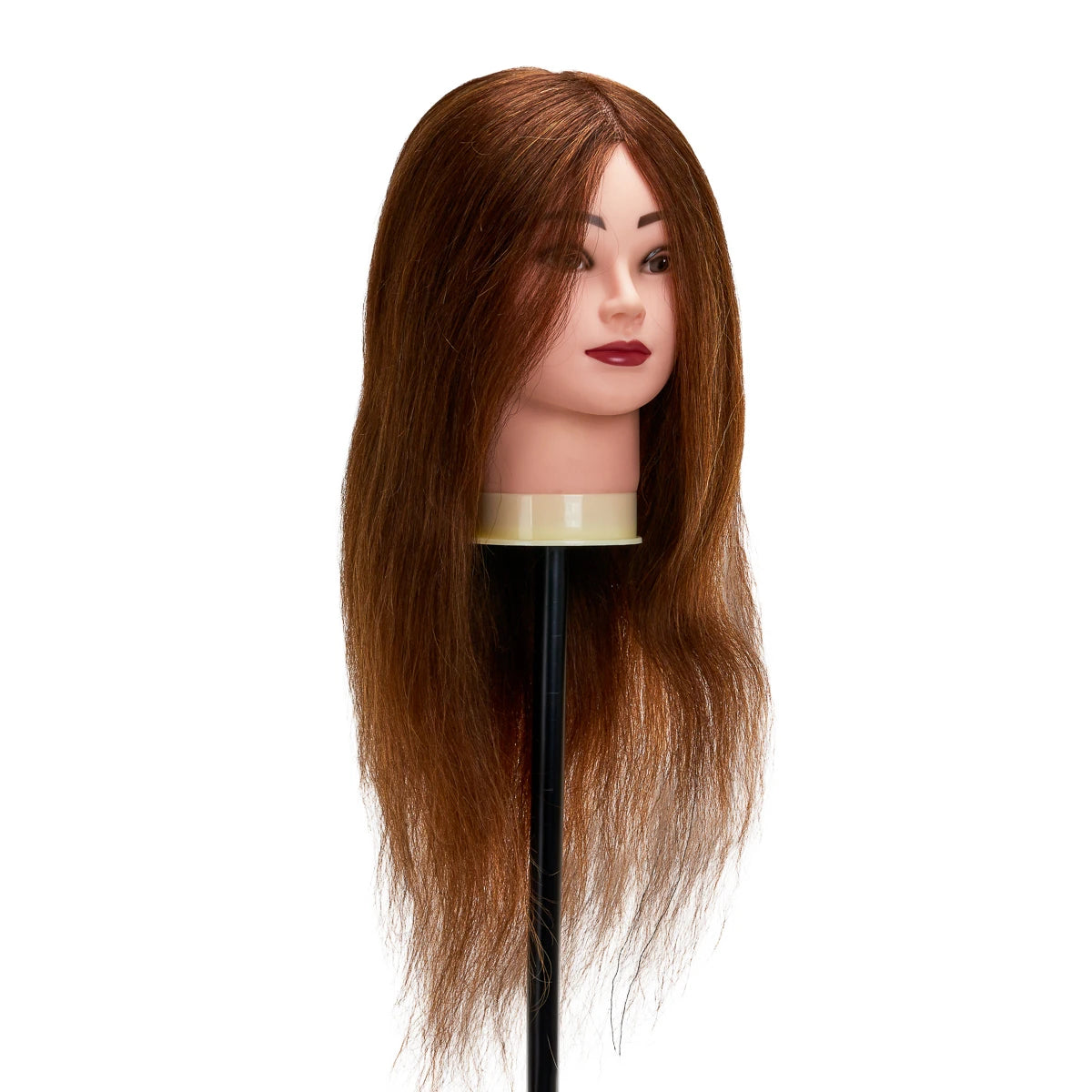 Head for hairdressers training Gabbiano WZ1 natural hair, color 4H, length 20"