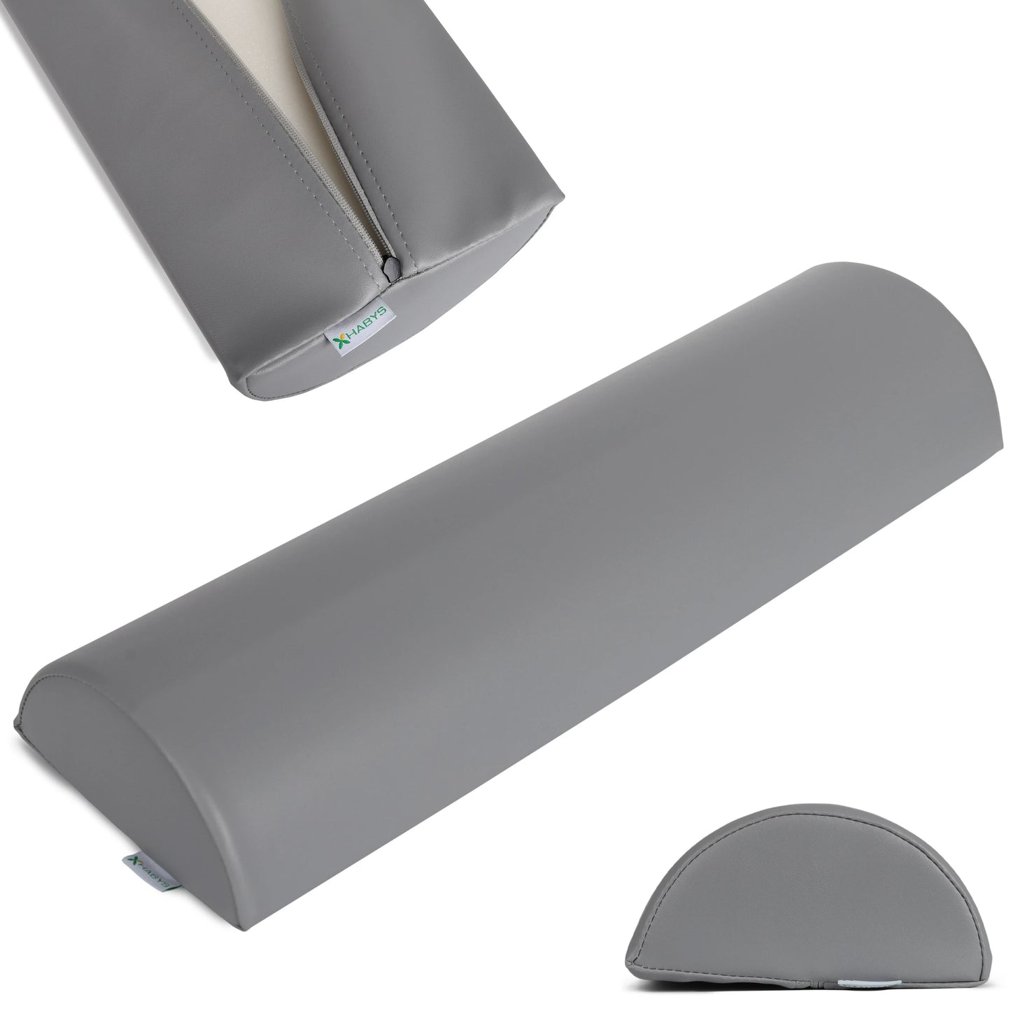 Semi Round Bolster 60x19x9 K029, Grau