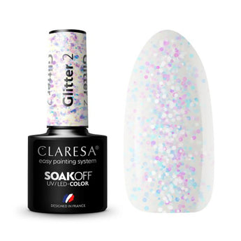 Claresa Geellakk GLITTER 2, 5ml