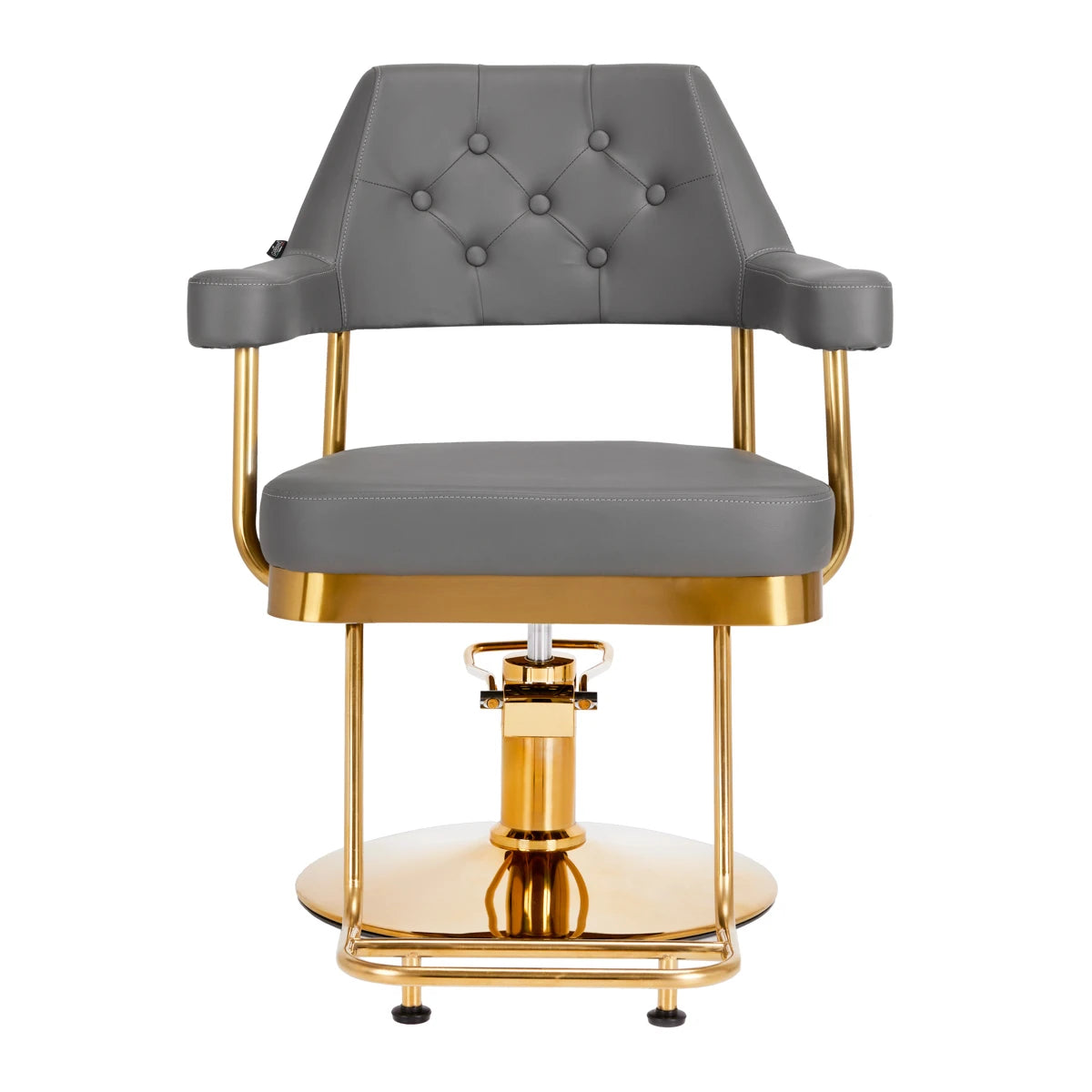Hairdressing chair GABBIANO Granda gold grey