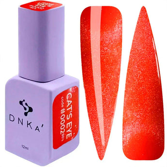 DNKa Cat Eye hibridinis nagų lakas 0002 Color, 80's koleksija