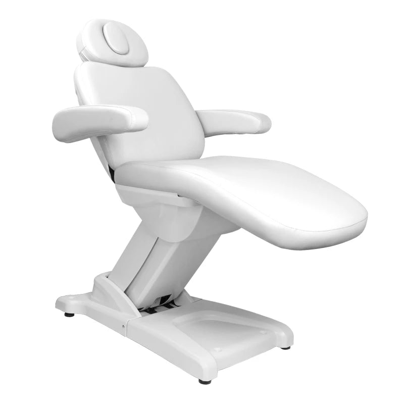 Kosmetoloģijas krēsls - kušete 970b, 3 motori, balta