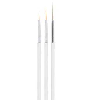 Nail Art Brush Set, 3 pcs.