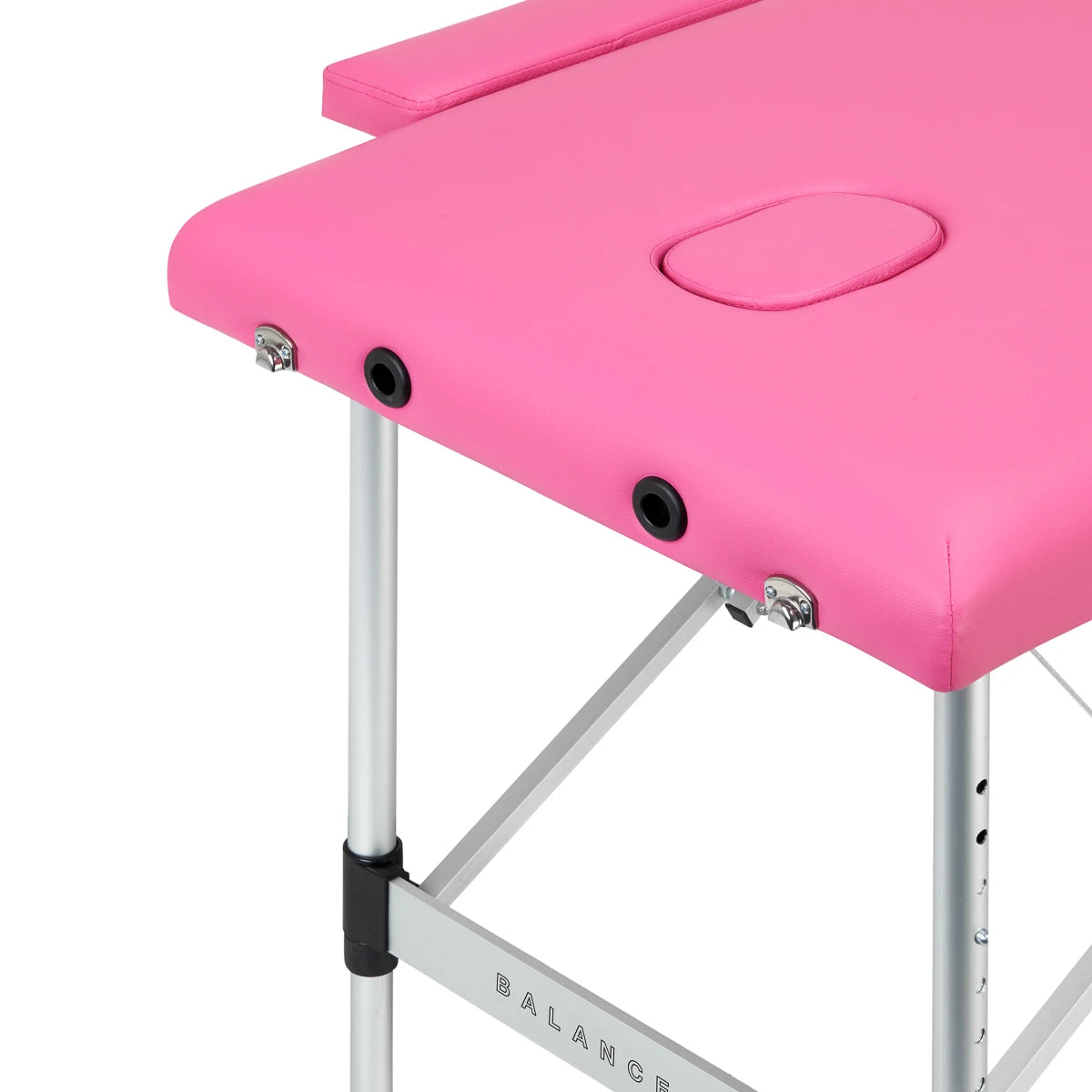 BALANCE Aluminium Klappbare Massageliege 2-teilig, Rosa