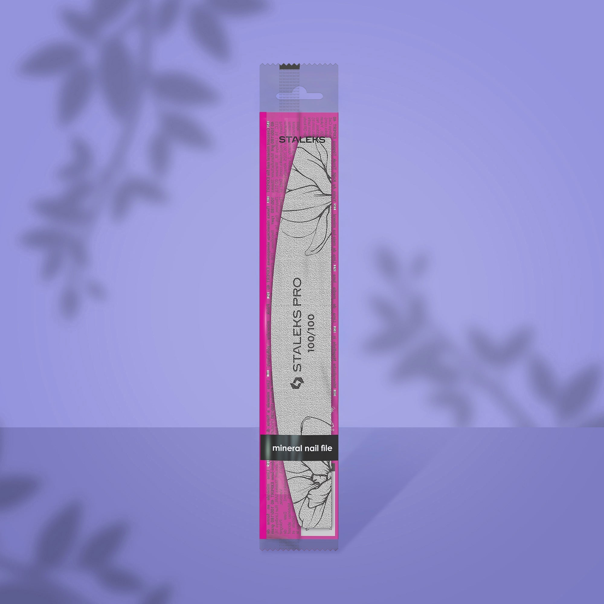 STALEKS EXPERT 40 Crescent mineral nail file, 100/100 grit (1 pc)