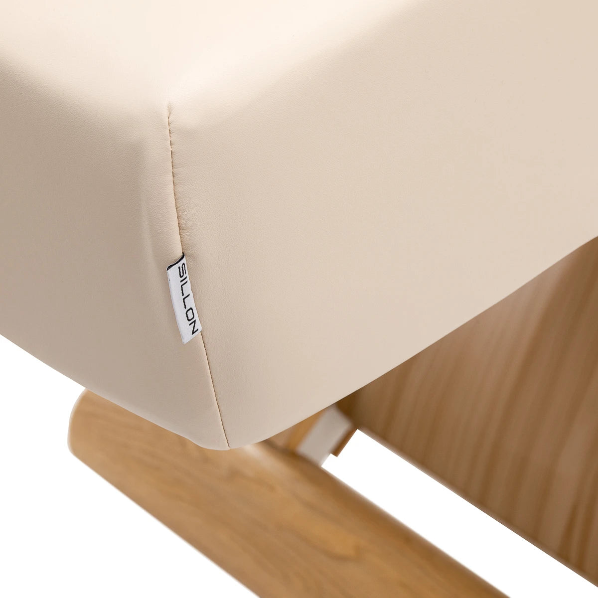 Sillon SPA behandelstoel Siesta, crème met lichtbruine voet