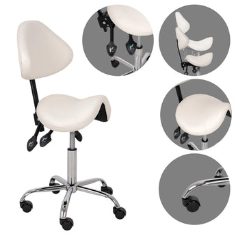Стул-седло Sola, основание Comfy Base k501, белый