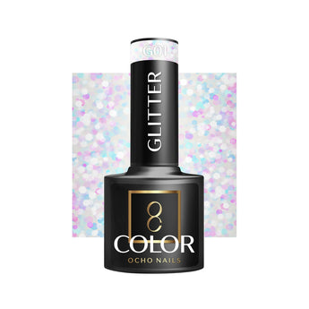 OCHO NAILS Gēla nagu laka Glitter G01, 5 g