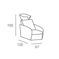 Hairdressing backwash COMFORT