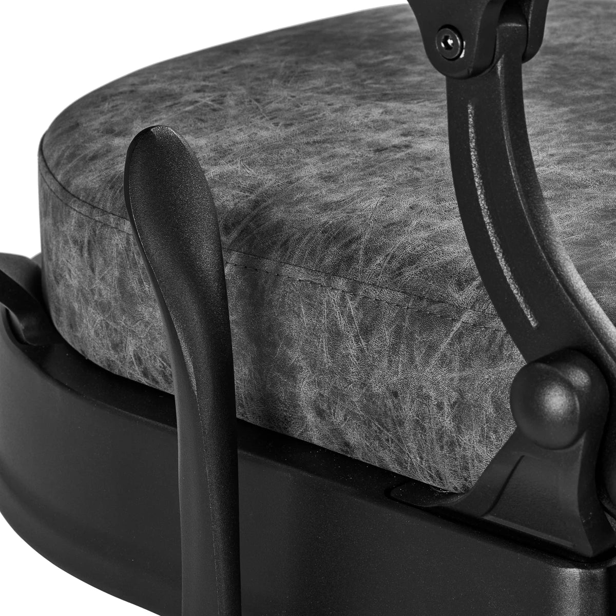 Hairdressing chair Gabbiano President Old Leather gray