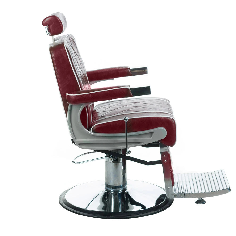 Barberstuhl ODYS BH-31825M, kirschrot