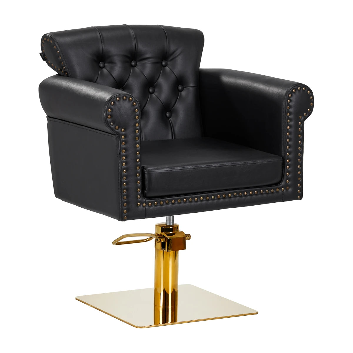 Fauteuil de coiffure Gabbiano Berlin doré-noir