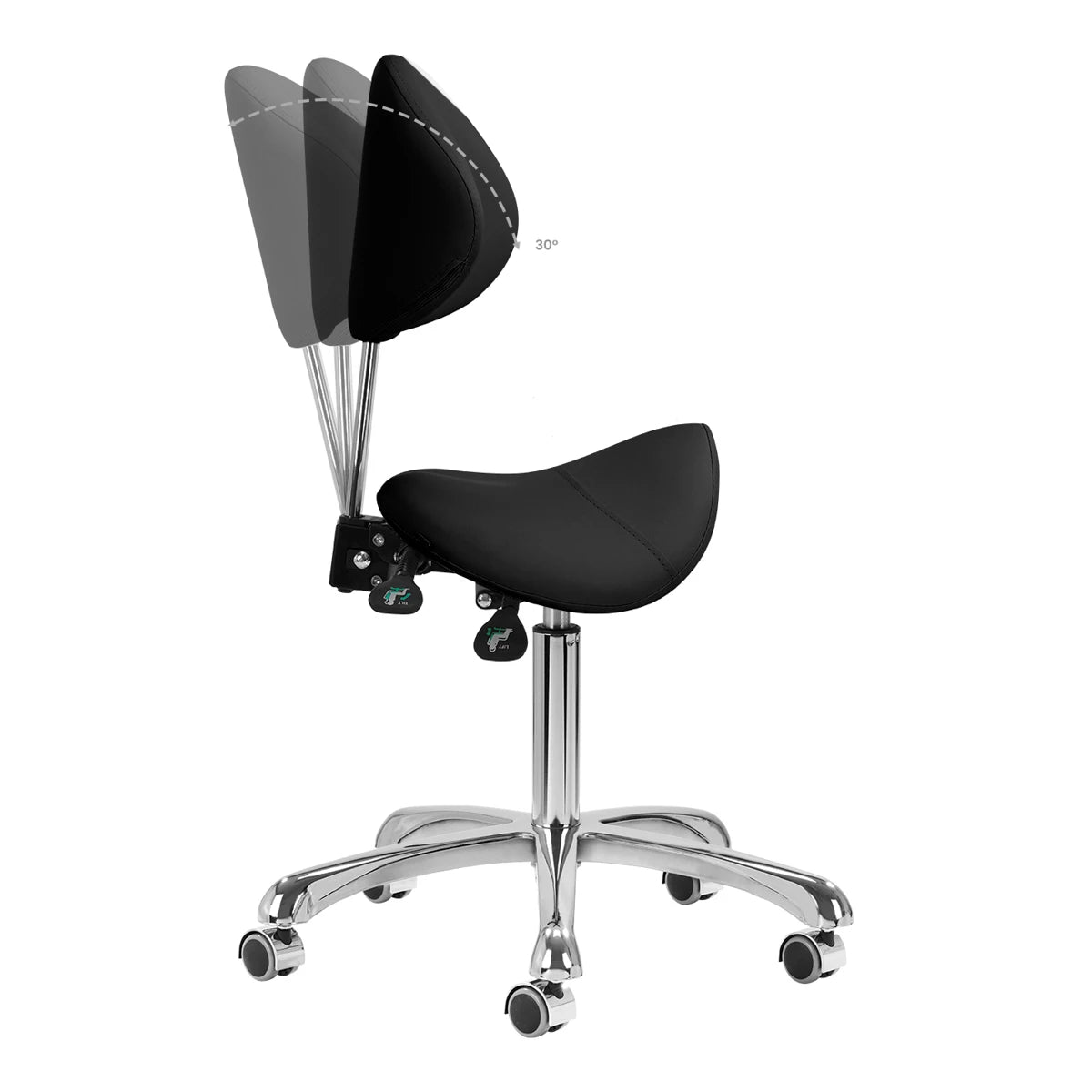 tabouret cosmétique 1004 GIOVANNI noir