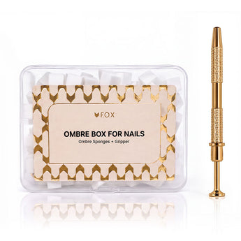 F.O.X Ombre Box For Nails (Ombre Sponges + Gripper)